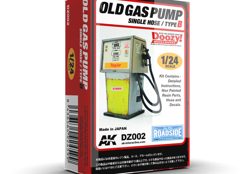 Doozy 1/24 Old Gas Pump Single Hose Type B resin diorama accessory