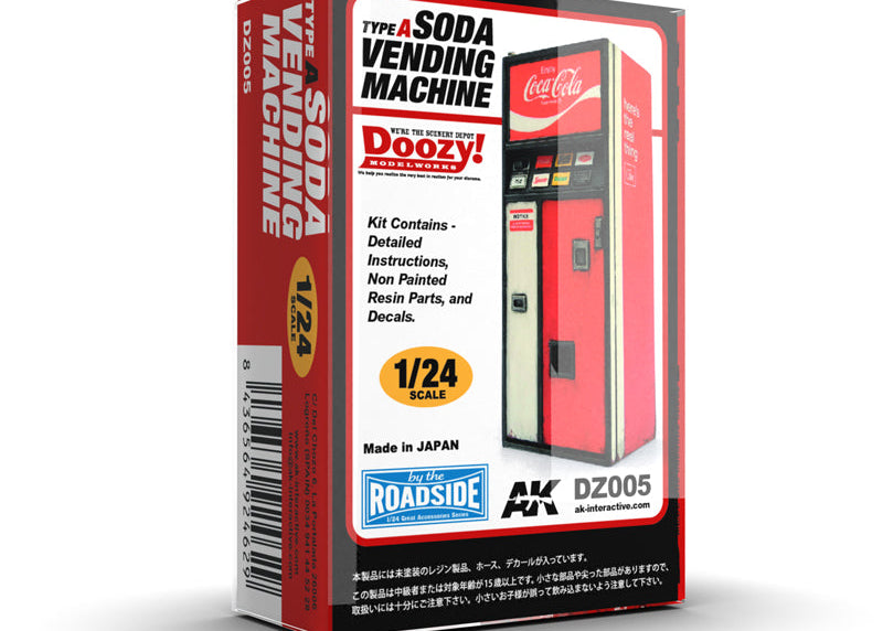 Doozy 1/24 Soda Vending Machine Type A resin diorama accessory