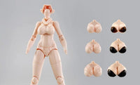 D House 1/12 Plain Figure Model Kit for Mecha Girl Yellow Skin Version