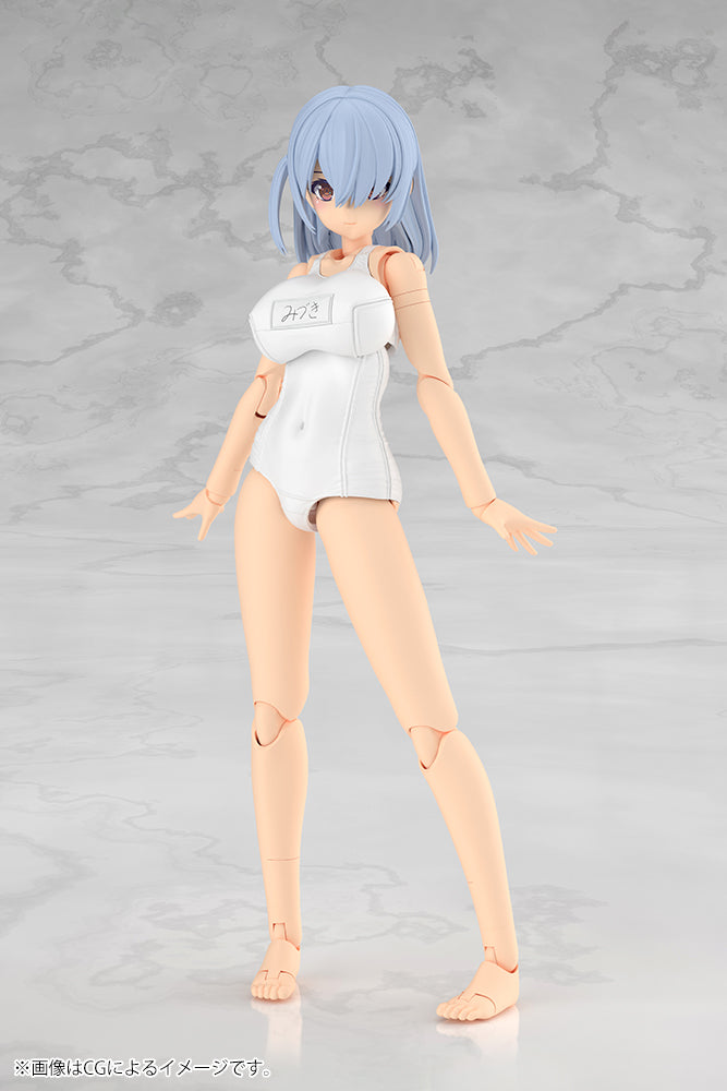 Frame Arms Girl Mizuki (School Swimsuits White Ver.) Model Kit