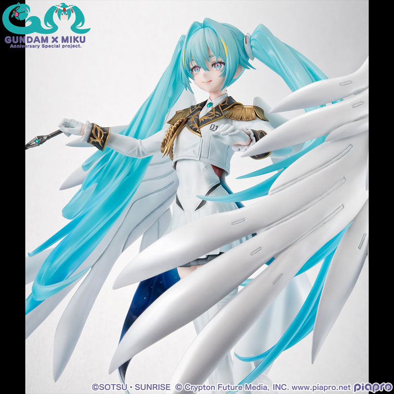 Mobile Suit Gundam 45th Anniversary x Hatsune Miku x Wing Gundam EW Lucrea Hatsune Miku 1/7 Scale Figure