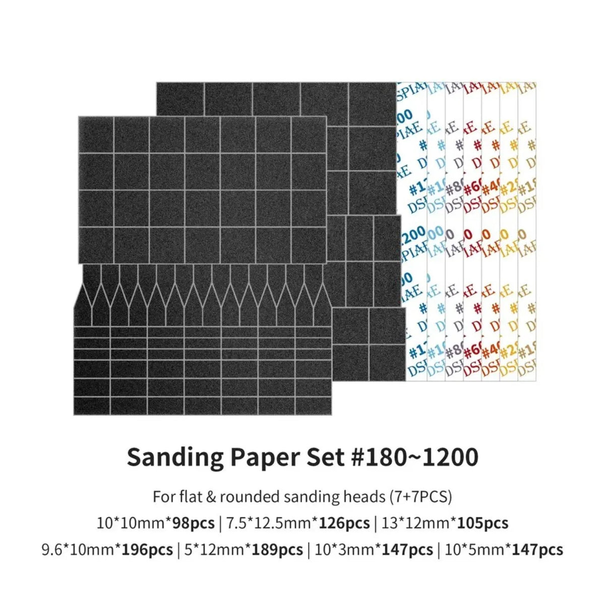 DSPIAE MSP-ESS Full Grid Sanding Paper for Reciprocating Sanding Tool