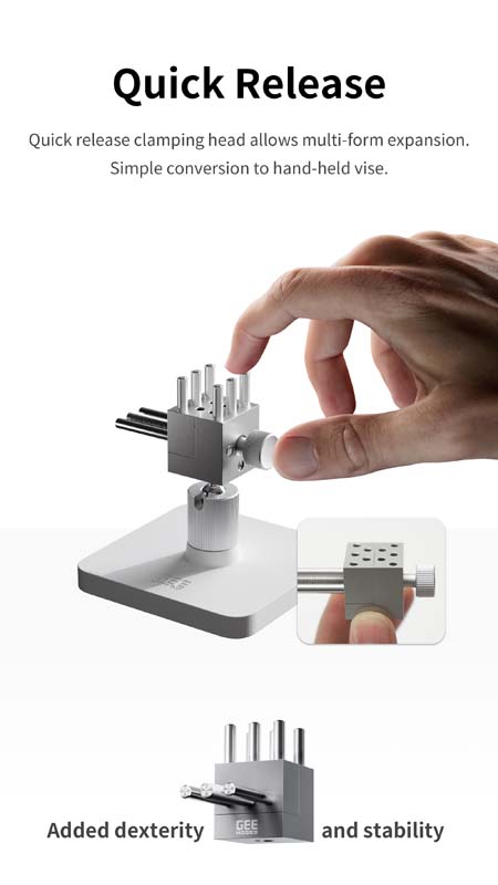 GEE Hobby GH-TV Stainless Steel Hobby Vise