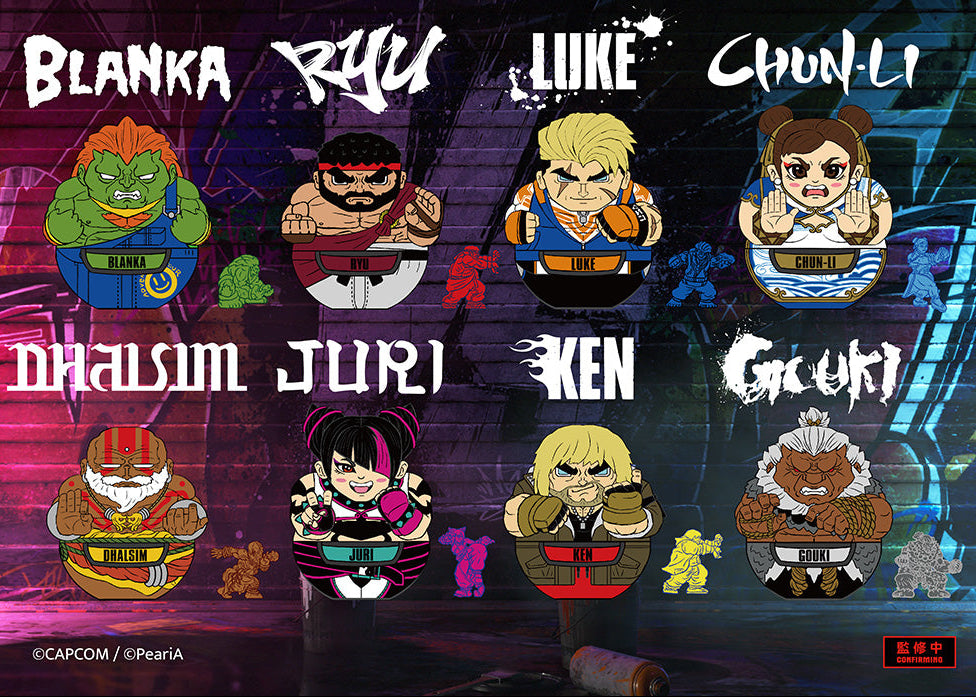 Street Fighter 6 World in Your Pocket Trading Play Set of 9 Figures