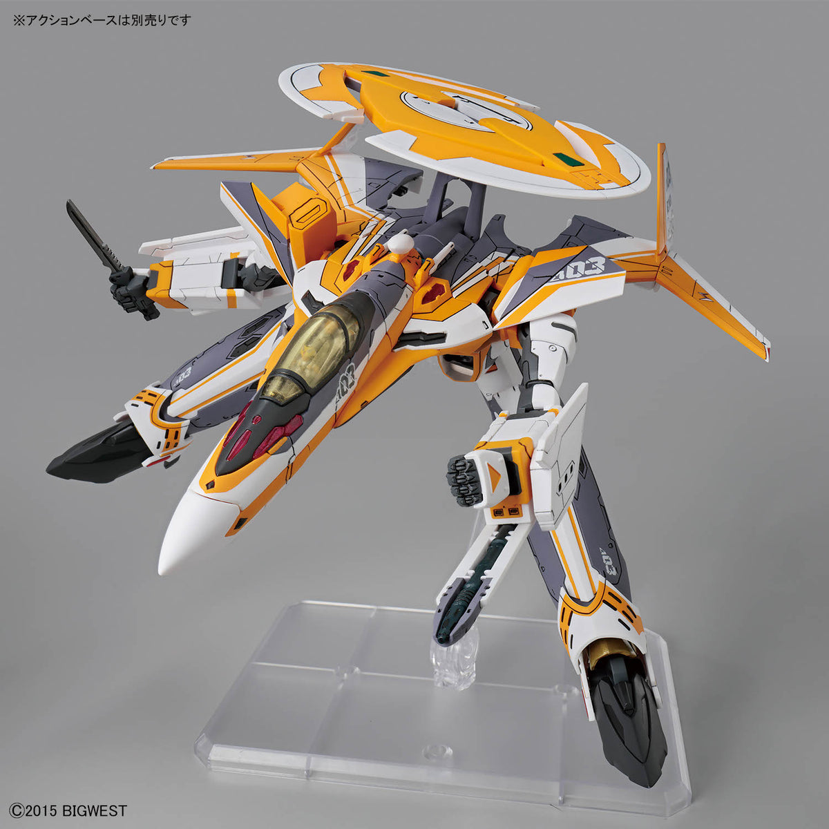 Macross Delta HG #12 VF-31E Siegfried (Chuck Mustang Custom) 1/100 Scale Model Kit
