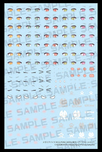 Megami Device M.S.G PUNI MOFU Gin Lang Eye Decal Set