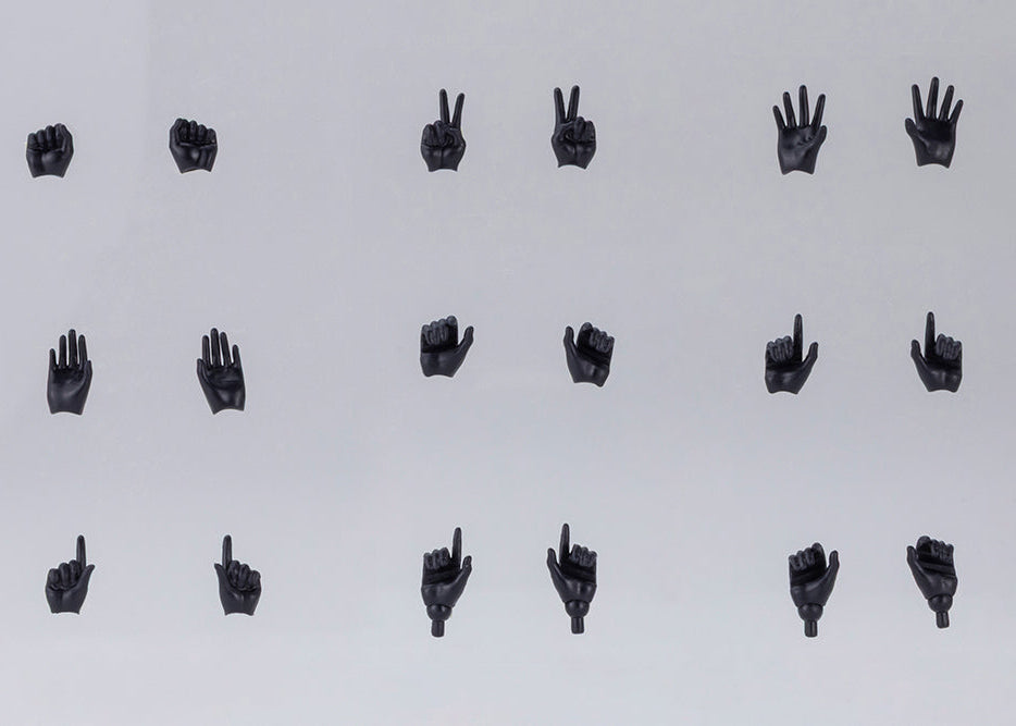 Megami Device M.S.G. 09 Skin Color Black Hand Set