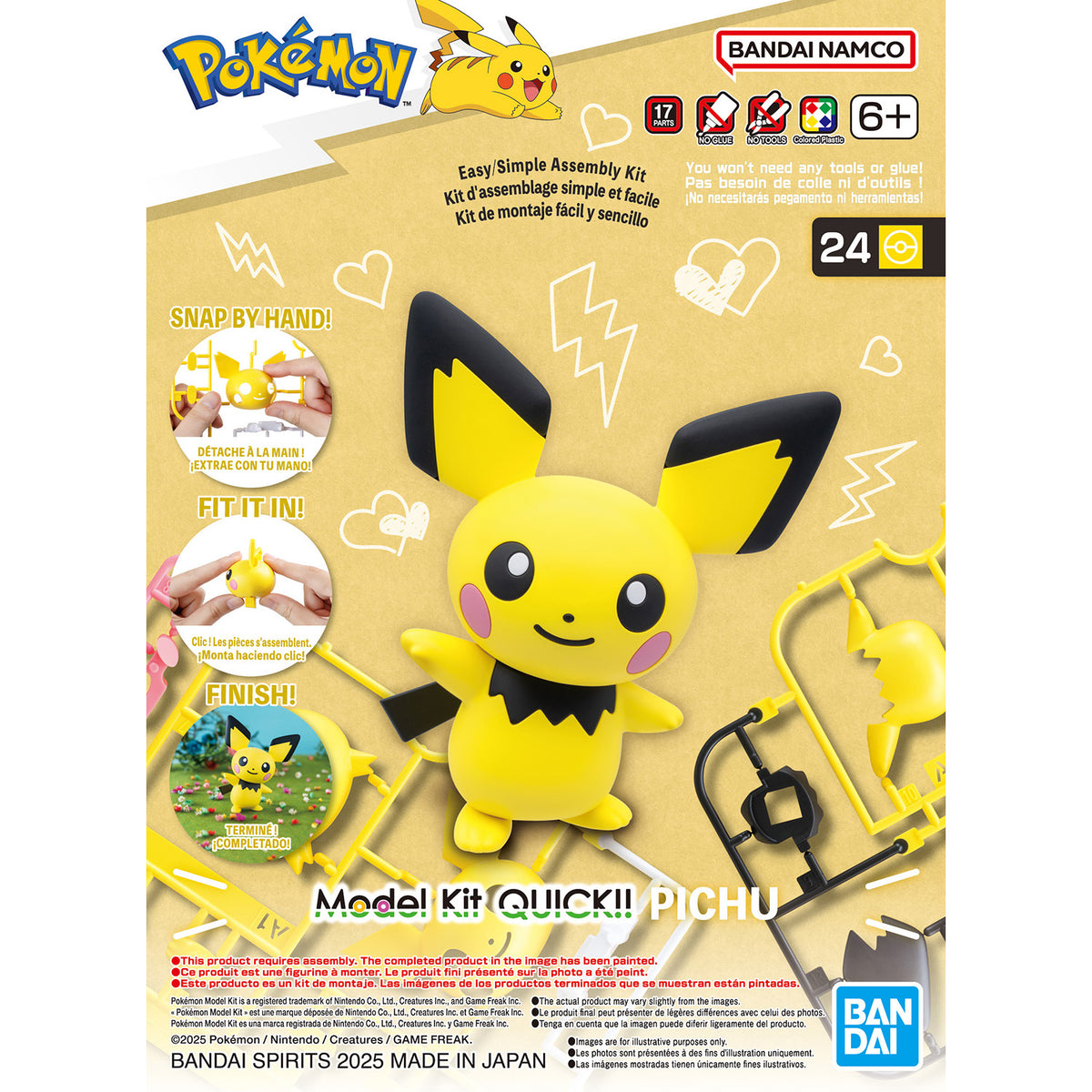 Pokemon Pichu 24 Quick Model Kit