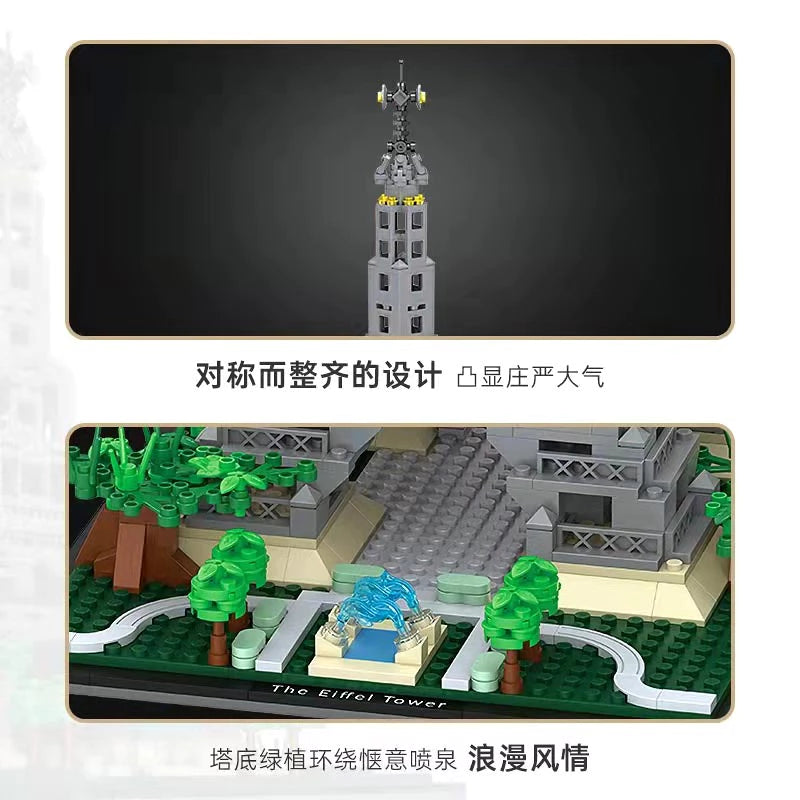 LOZ Architecture Mini Blocks 1929 Eiffel Tower