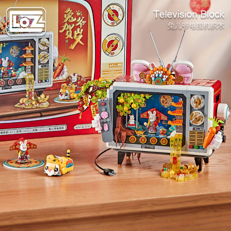 LOZ Creator Series 1073 Rabbit Master TV New Year Spring Festival Nati ...