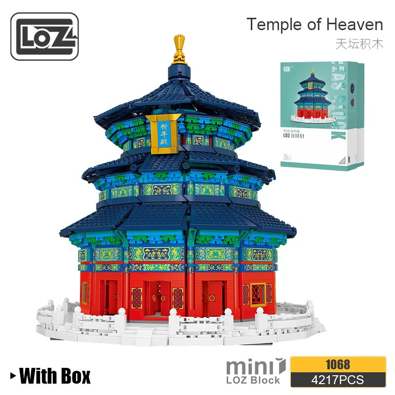 LOZ Architecture Mini Blocks 1068 Temple of Heaven National Tide