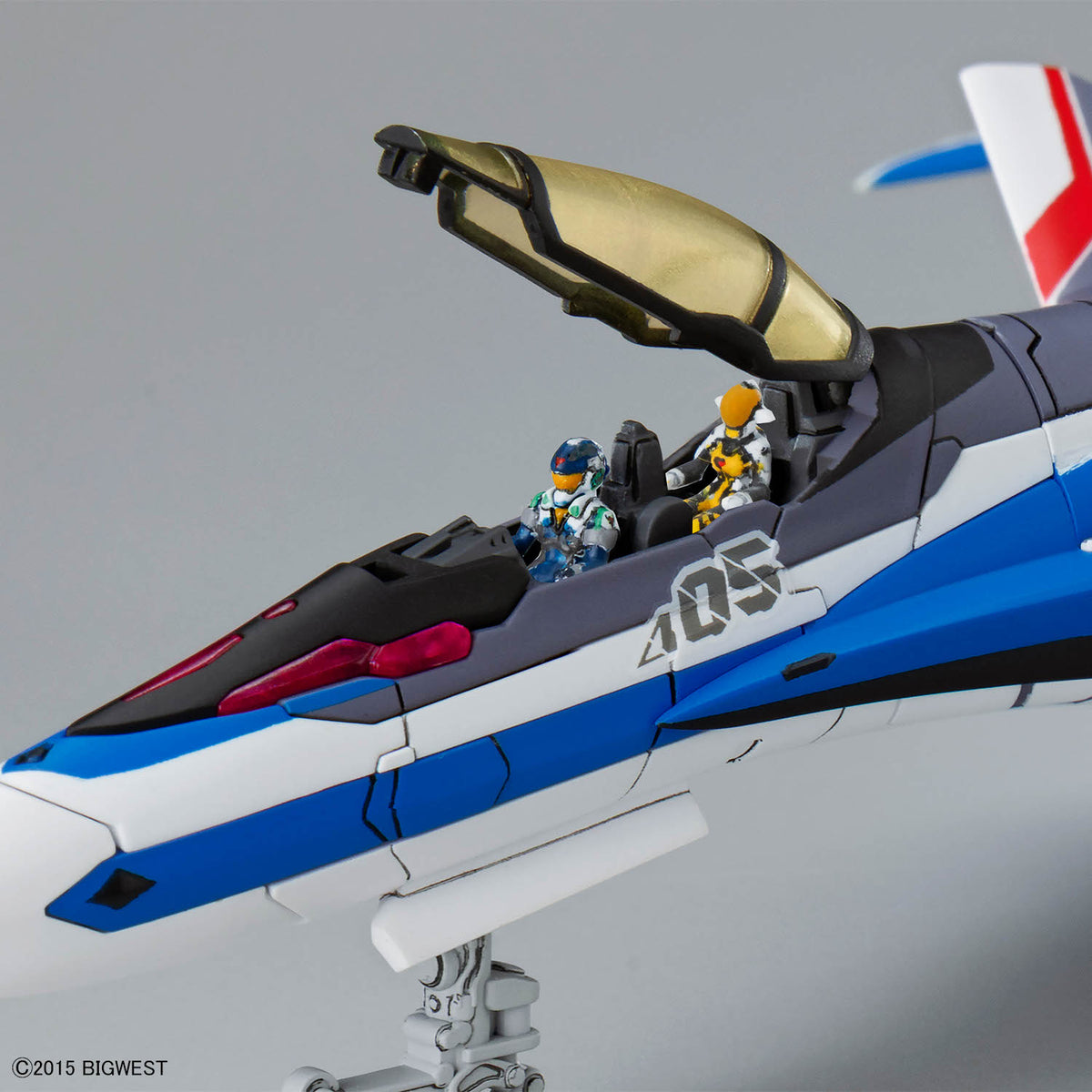Macross Delta HG Hayate Immelmann's VF-31J Siegfried (Deluxe Set Ver.) 1/100 Scale Model Kit