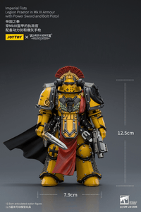 Warhammer The Horus Heresy Imperial Fists Legion Praetor in Mk III Armour 1/18 Scale Action Figure