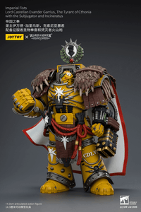 Warhammer The Horus Heresy Imperial Fists Lord Castellan Evander Garrius The Tyrant of Cthonia 1/18 Scale Action Figure