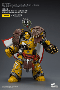 Warhammer The Horus Heresy Imperial Fists Lord Castellan Evander Garrius The Tyrant of Cthonia 1/18 Scale Action Figure