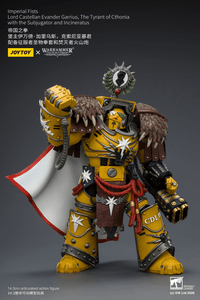Warhammer The Horus Heresy Imperial Fists Lord Castellan Evander Garrius The Tyrant of Cthonia 1/18 Scale Action Figure