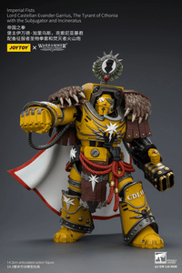 Warhammer The Horus Heresy Imperial Fists Lord Castellan Evander Garrius The Tyrant of Cthonia 1/18 Scale Action Figure