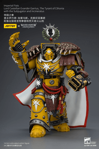 Warhammer The Horus Heresy Imperial Fists Lord Castellan Evander Garrius The Tyrant of Cthonia 1/18 Scale Action Figure