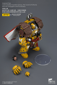 Warhammer The Horus Heresy Imperial Fists Lord Castellan Evander Garrius The Tyrant of Cthonia 1/18 Scale Action Figure