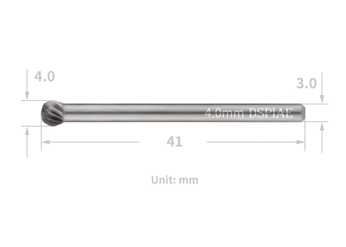 DSPIAE CT-40 4.0mm Spherical Bit