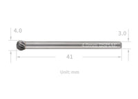 DSPIAE CT-40 4.0mm Spherical Bit