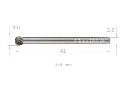 DSPIAE CT-40 4.0mm Spherical Bit