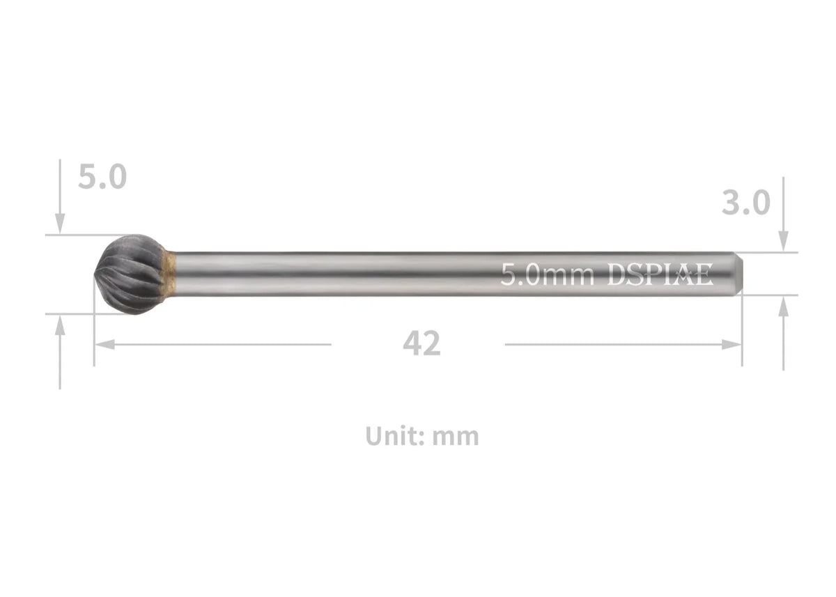 DSPIAE CT-50 5.0mm Spherical Bit