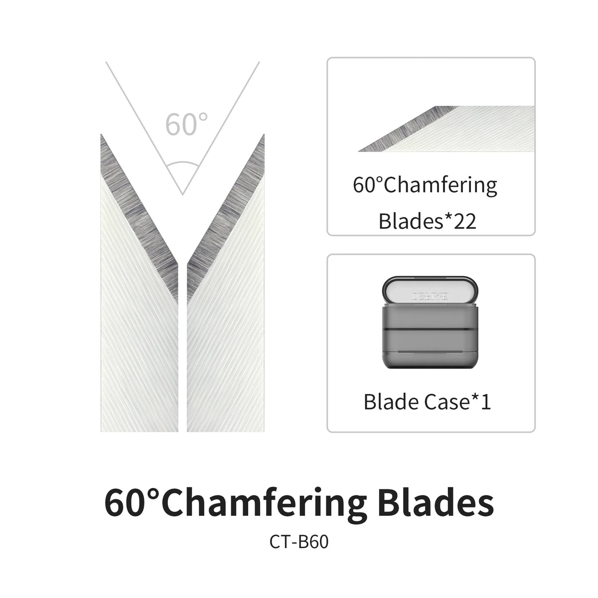 DSPIAE CT-B60 60 Degree Chamfering Blades