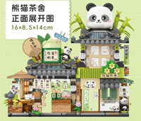 LOZ Street Mini 1383 Panda Tea Store