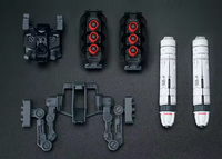 Effects Wings EWRG028A RG/HG Metal Structure Style Saz Backpack with Pods and Fuel Tankes (Red)