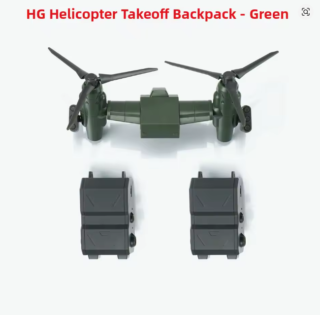 Effects Wings EWHG004A HG 1/144 Helicopter Takeoff Backpack (Green)