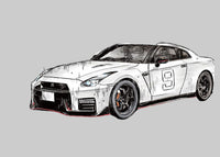 MF Ghost No. 2 Aiba Shun's R35 Nissan GT-R NISMO (Vol.1 Odawara Pikes Peak Ver.) 1/24 Scale Model Kit