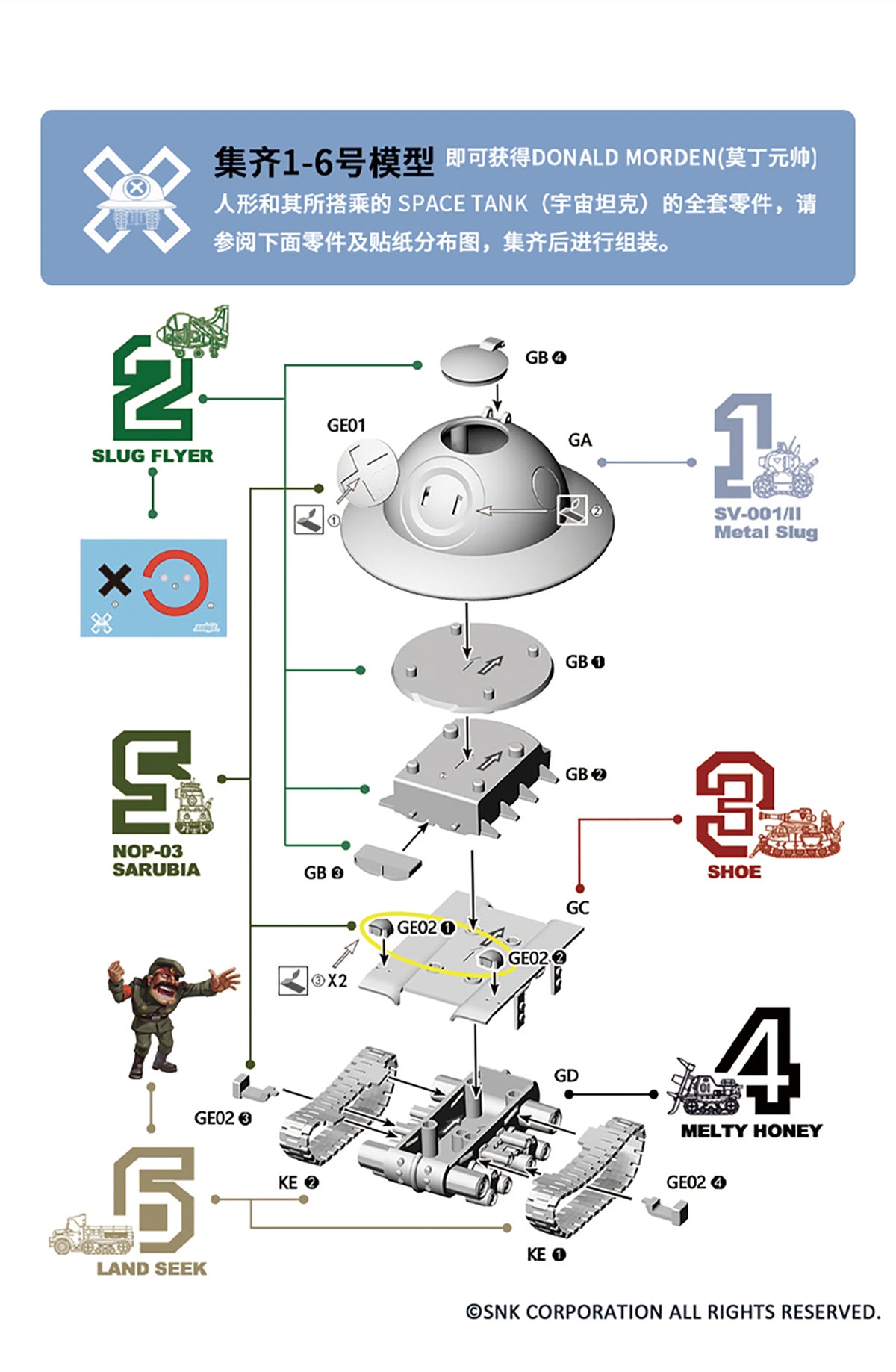 XINSHIHOBBIES - Metal Slug Vehicles Set 1 (Metal Slug X)
