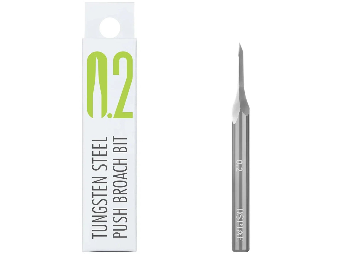 DSPIAE ZPB-02 Tungsten Steel Push Broach Bit (0.2mm)
