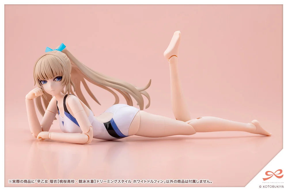 Sousai Shoujo Teien Rui Saotome (Touou High School Competitive Swimsuit) (Dreaming Style White Dolphin) 1/10 Scale Model Kit