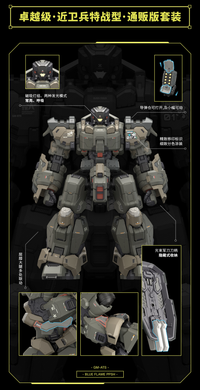 Moshow - ZY0014 - GM-ATS - Tactical Team Blue Flame PPSH