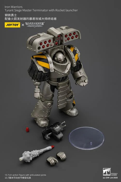 Warhammer The Horus Heresy Iron Warriors Tyrant Siege Master Terminator with Rocket Launcher 1/18 Scale Action Figure