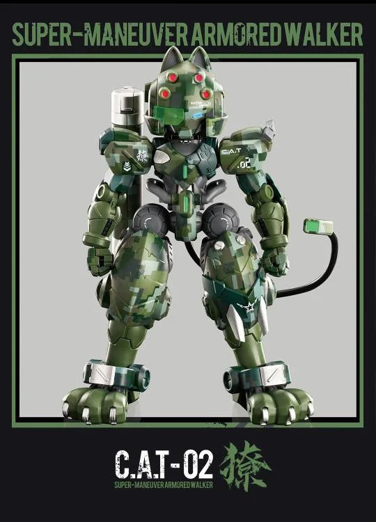 Iron Roars Maneuver Armored Walker C.A.T.-02 Fang (Jungle Camouflage Ver.) 1/60 Scale Limited Edition Model Kit