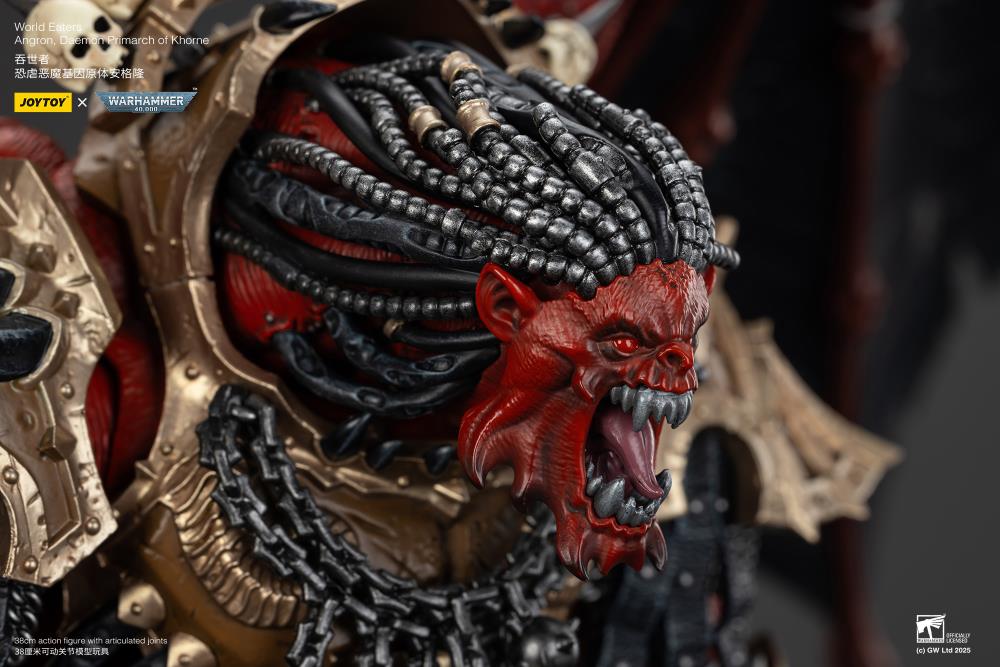 Warhammer 40K World Eaters Angron, Daemon Primarch of Khorne 1/18 Scale Action Figure