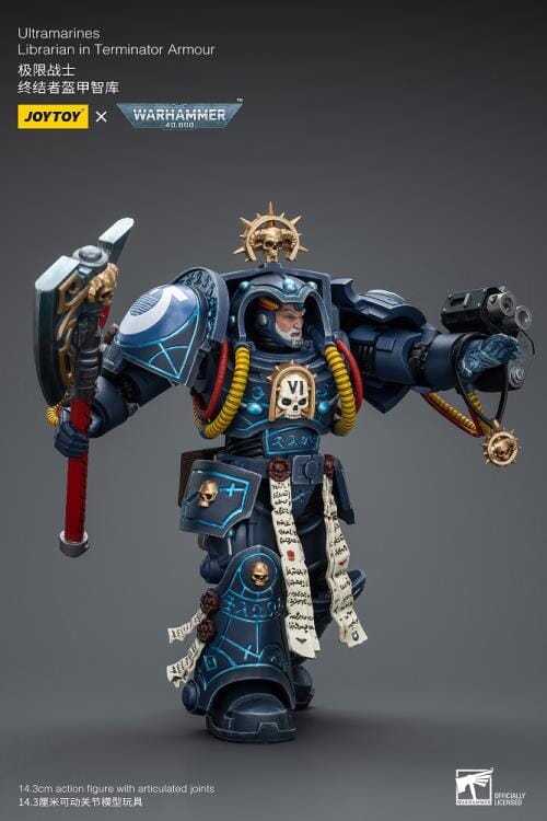 Warhammer 40K Ultramarines Librarian in Terminator Armor 1/18 Scale Action Figure
