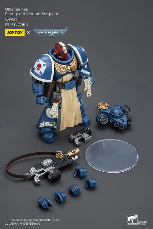 Warhammer 40K Ultramarines Sternguard Veteran Sergeant 1/18 Scale Action Figure