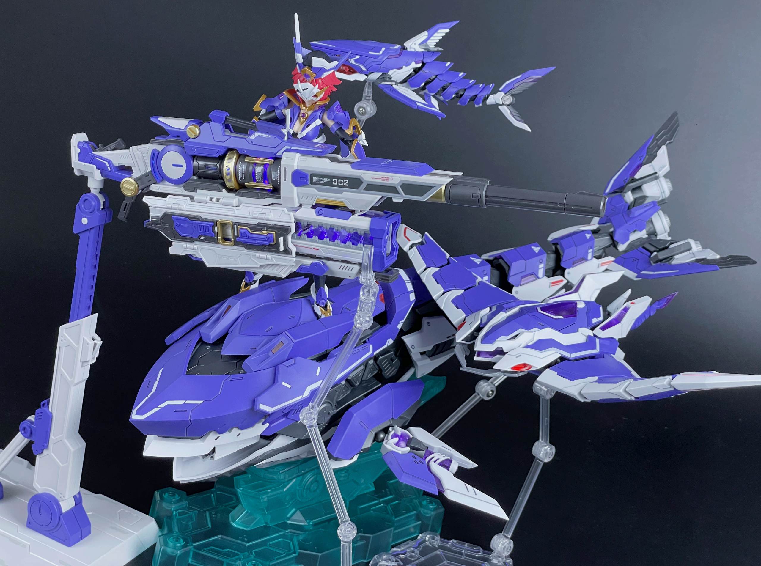 QianqiuShang Hyper Mega Bazooka Launcher Model Kit (Purple)