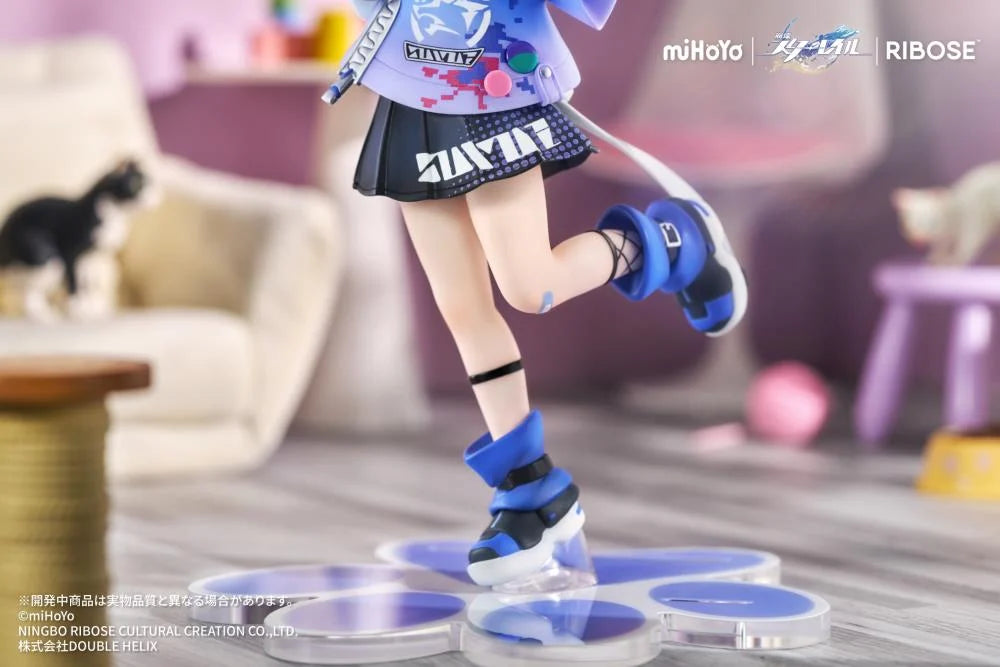 Honkai Star Rail Rise Up+ Chibi Cat Series Silver Wolf Figure