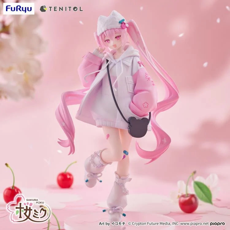 Vocaloid Tenitol Petit Sakura Miku (Cool Style) Figure