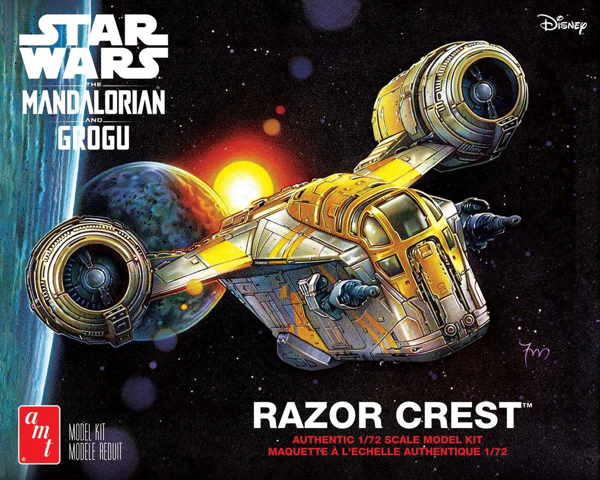 Star Wars Mandalorian & Grogu Razor Crest 1/72 Scale Model Kit