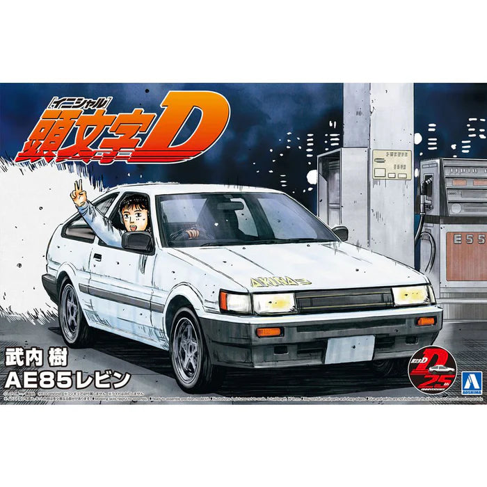 Initial D Itsuki Takeuchi's AE85 Toyota Levin 1/24 Scale Model Kit