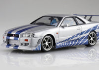 Aoshima 1/24 Movie Mecha #WS-02 1/24 Fast & Furious R34 SKYLINE GT-R