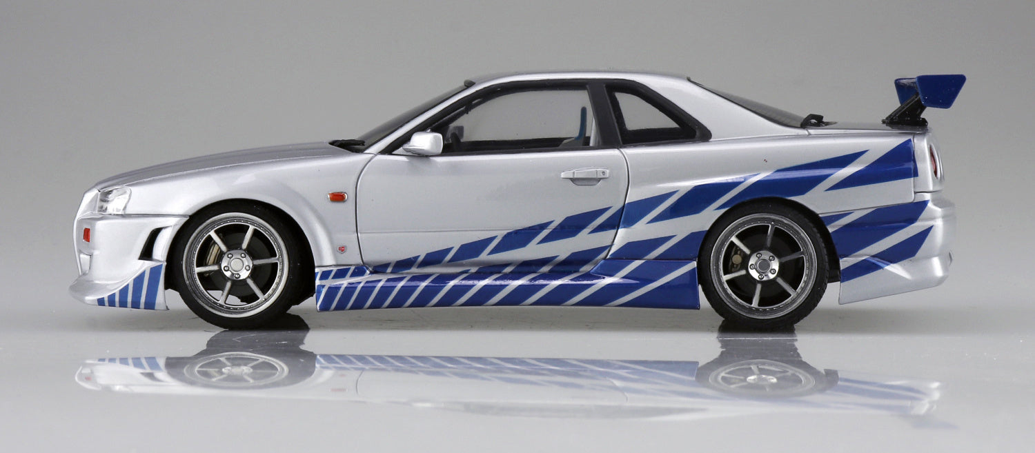 Aoshima 1/24 Movie Mecha #WS-02 1/24 Fast & Furious R34 SKYLINE GT-R