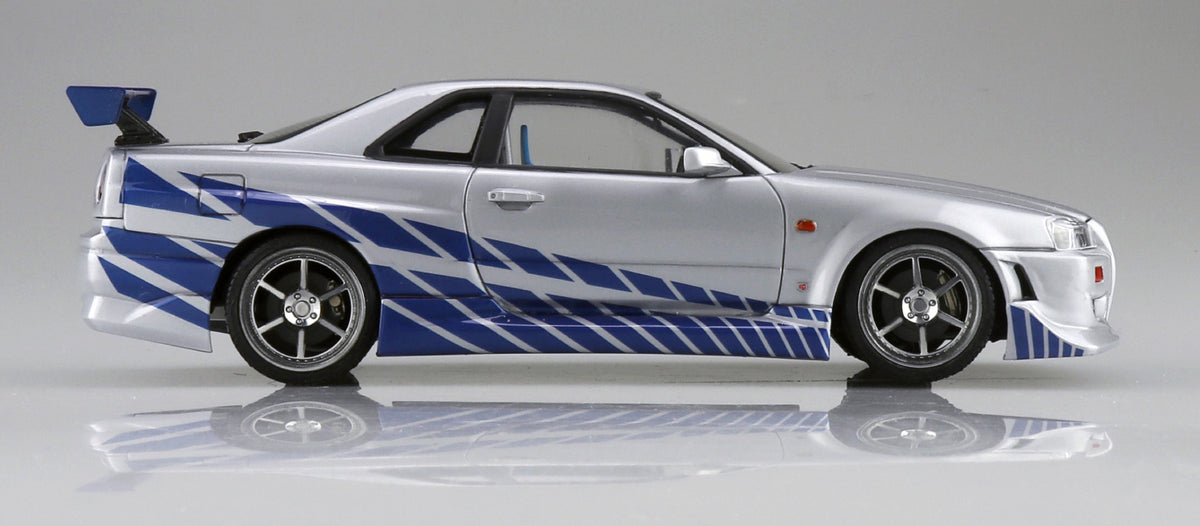 Aoshima 1/24 Movie Mecha #WS-02 1/24 Fast & Furious R34 SKYLINE GT-R