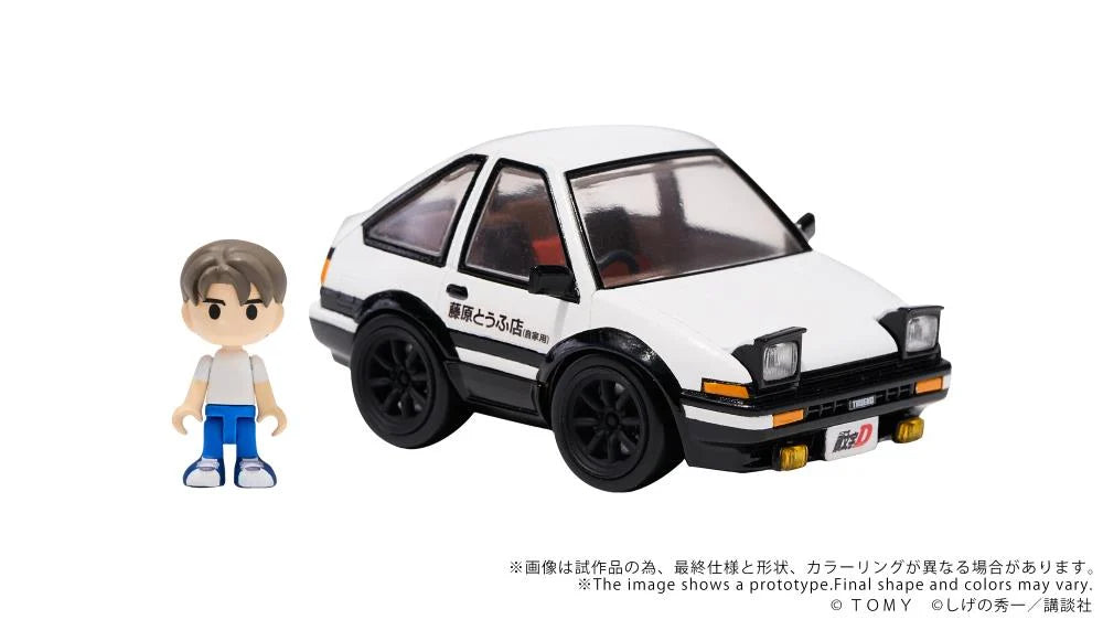 Initial D Q Village QV-05 Toyota AE86 TRUENO Model Kit Set